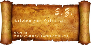 Salzberger Zelmira névjegykártya